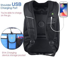 img 2 attached to 💼 Swissdigital Terabyte TSA-Friendly Water-Resistant Large Backpack for Men with USB Charging Port/RFID Protection - Fits up to 15.6" Laptops - Travel Laptop Backpack for Business and School