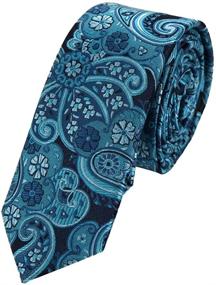 img 4 attached to Epoint Men's Fashion Mens Skinny Tie: Eye-catching Multicolored Patterns for Statement Neckwear