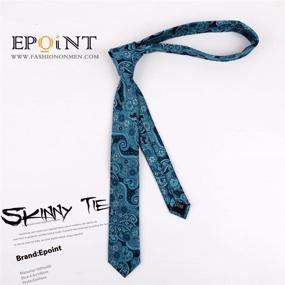img 2 attached to Epoint Men's Fashion Mens Skinny Tie: Eye-catching Multicolored Patterns for Statement Neckwear