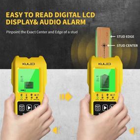 img 2 attached to 🔍 7-in-1 Stud Finder Wall Scanner with LCD Display & Sound Warning - Detect Wood Beams, Moisture, Temperature