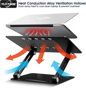 img 2 attached to Adjustable Laptop Stand Heat Vent Compatible Laptop Accessories