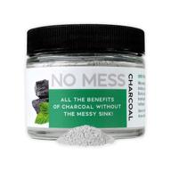 💎 fluoride-free fresh mint activated charcoal teeth whitening powder - 2oz, no mess formula logo