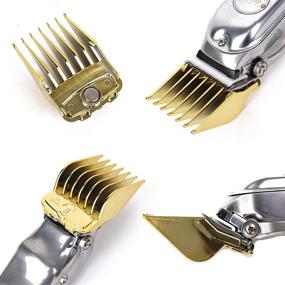 img 2 attached to 🔶 Gold Magnetic Hair Clipper Guards Guides - Wahl Clippers - Sizes 1/8" to 1 - 10 pcs