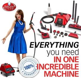 img 4 attached to Sargent Steam® Cleaner - Multi-Purpose, High Pressure Vapor Steamer Machine for Commercial, 🧼 Industrial, and Home Use - Portable, Heavy Duty Cleaning System with No Harsh Chemicals