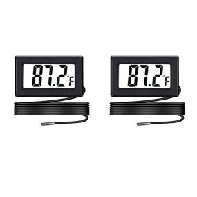 img 2 attached to 🌡️ Veanic 2Pcs Aquarium Thermometer for Precise Fish Tank & Reptile Terrarium Temperature Monitoring - Fahrenheit (℉)