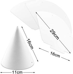 img 3 attached to 🎉 Weoxpr 40 Pieces White Party Paper Cone Hats - DIY Fun Birthday Party Hat Cones for Kids, Adults, Art Craft - Party Supplies