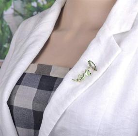 img 3 attached to 🐸 Fashionable Frog Enamel Lapel Pin - Party Valentine Brooch Collar Jewelry Gift | Durable and Functional