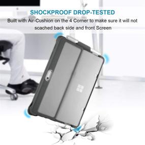 img 1 attached to 📱 Youtec for Surface Go 3 Case: Shockproof Rugged Folio Cover for Microsoft Surface Go 2/3 - 10 inch Tablet