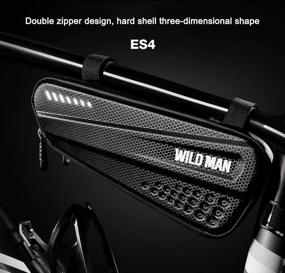 img 3 attached to 🚴 Enhance Your Cycling Adventure with WILD MAN 1.2L Rainproof Hard Shell Bike Saddle Bag