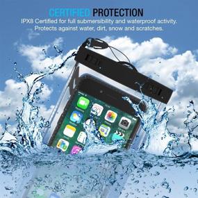 img 3 attached to 📱 Maxboost Universal Waterproof Case 2 Pack - Protect Your Smartphone & iPhone with Screen Size up to 6.0-inch Diagonal - Pack of 2