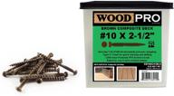 woodpro fasteners cd10x212b 5 composite 435 piece: premium wood screws for efficient construction projects logo