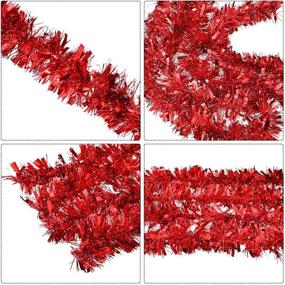 img 1 attached to LeleCAT Christmas Metallic Streamers Decorations Seasonal Decor