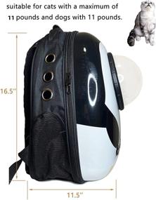img 3 attached to 🐾 KILLUA Pet Backpack - Waterproof Space Capsule Carrier for Travel, Walking, Hiking, and Outdoor Use - Knapsack for Cats and Puppies - Multiple Colors Available