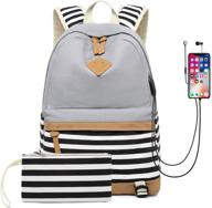 🎒 laptop backpack with charging port - ideal school and college bookbag logo