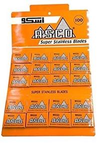 img 1 attached to 💯 Super Stainless Razor Blades, 100 Blades by Asco