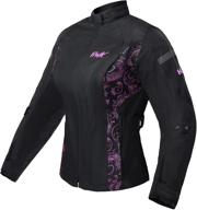 🧥 hwk women's motorcycle jacket - rainproof biker moto riding ladies motorbike jackets with ce armored protection logo