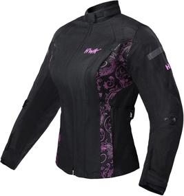 img 4 attached to 🧥 HWK Women's Motorcycle Jacket - Rainproof Biker Moto Riding Ladies Motorbike Jackets with CE ARMORED Protection