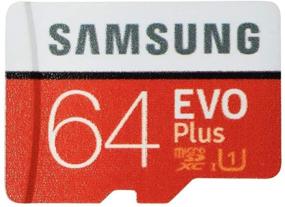 img 2 attached to 📷 Samsung 64GB Evo Plus MicroSD-карта (пакет из 5 штук EVO+) Класс 10 SDXC-карта памяти с адаптером (MB-MC64) в комплекте с Micro & SD Card Reader от Everything But Stromboli (1 шт.) - Набор для высокоемкостного хранения.