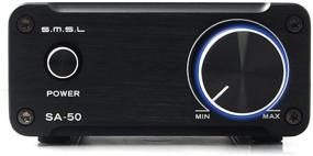 img 4 attached to 🔊 Powerful and Sleek SMSL SA50 50Wx2 TDA7492 Class D Amplifier + Power Adapter (Black)