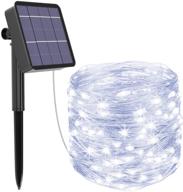 🌞 solar fairy lights: 78.7ft 240led, 8 modes, waterproof outdoor string lights for christmas, garden, yard, party, camping, patio, tree, halloween - kolpop логотип