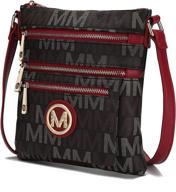 👜 женская сумка с плечевым ремешком mkf collection - сумка через плечо с регулируемым ремешком из искусственной кожи - сумка через плечо логотип