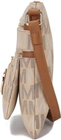 img 1 attached to 👜 Женская сумка с плечевым ремешком MKF Collection - сумка через плечо с регулируемым ремешком из искусственной кожи - сумка через плечо