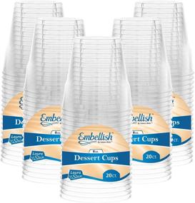 img 4 attached to 🍨 Enhance Crystal Clear Heavy Duty Plastic 8 Oz Dessert Cups, 100 Tumblers, Perfect for Weddings, Catering, Parties, Buffets, Events, or Daily Use, 5 Packs