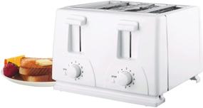 img 3 attached to 🍞 Brentwood Cool Touch Toaster: 4-Slice, White - Perfect for Quick & Safe Toasting!