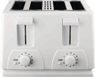 🍞 brentwood cool touch toaster: 4-slice, white - perfect for quick & safe toasting! logo