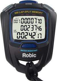 img 3 attached to Robic SC 757W Memory Stopwatch Black