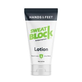 img 4 attached to 🌡️ SweatBlock Lotion for Hands &amp; Feet | Proven to Reduce Excessive Sweating, Control Hand &amp; Foot Sweat | Prevents Smelly Feet | Effective &amp; Safe | FDA Compliant | Anti Sweat Lotion for Women &amp; Men | 50mL