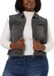 agnes orinda womens trucker sleeveless women's clothing and coats, jackets & vests logo
