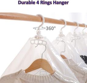 img 2 attached to 🌬️ Glorystage 6 Hanging Vacuum Storage Bags for Clothes - Jumbo & Large, Space Saver Seal Bags for Coats - Clear Garment Protectors for Closet Wardrobes, Compatible with All Vacuum Cleaners - 53"x27.6" & 43.3"x27.6