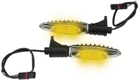 img 2 attached to 🏍️ Motorcycle Front LED Turn Signal Light Indicator - Keenso 1Pair for R1200GS ADV 2014-2017 Adventure K 1300R R800GS F800