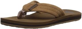 img 4 attached to Kids Carver Suede Flip Flop Sandal by Quiksilver for Youth