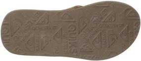img 1 attached to Kids Carver Suede Flip Flop Sandal by Quiksilver for Youth