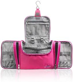 img 4 attached to 🧳 MAXI Toiletry Bag for Women - TRAVANDO XXL with Hanging Hook - Large Wash Bag - Multiple Pockets - Travel Set, Cosmetics Makeup Kit - Big Travel Toiletry Organizer for Suitcase Luggage