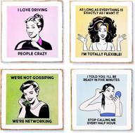 hilarious drink coasters: zumatico diva funny coasters for guaranteed fun! logo