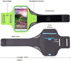 img 3 attached to Pierock Armband Resistant Compatible Samsung Cell Phones & Accessories