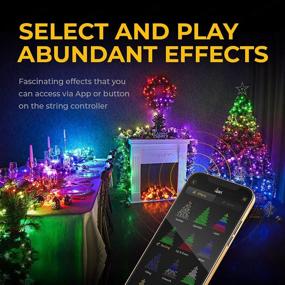 img 1 attached to 🎄 Smart String Lights: LinkedSparx LED Christmas Lights, 78.5ft Android App-Controlled - 300 LED, Green Wire, 5 Music Modes - Ideal for Indoor Party, Holiday, Wedding Decoration