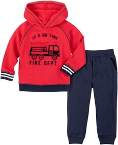 img 1 attached to 👕 Kids Headquarters Boys Hooded Clothing Sets - 2 Pieces Boys' Clothing