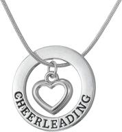 📿 cheerleading pendant necklace – teamer love cheer jewelry for girls, teens, and women logo