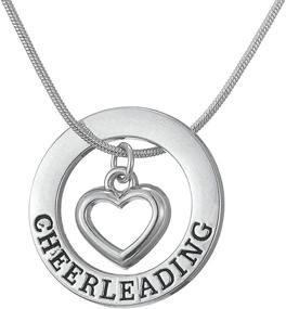 img 4 attached to 📿 Cheerleading Pendant Necklace – TEAMER Love Cheer Jewelry for Girls, Teens, and Women