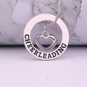 img 1 attached to 📿 Cheerleading Pendant Necklace – TEAMER Love Cheer Jewelry for Girls, Teens, and Women