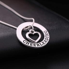 img 3 attached to 📿 Cheerleading Pendant Necklace – TEAMER Love Cheer Jewelry for Girls, Teens, and Women