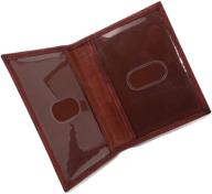 wallets leather bifold license burgundy logo