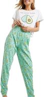 lveberw avocado pajamas set: women's cute pjs with sweatpants & short sleeves - comfy sleepwear joggers! logo