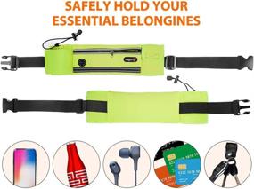 img 1 attached to 🎒 Odepro HS01 Waist Pack with Water Bottle Holder, Adjustable Belt, Phone Pouch, Key Card Pocket, Earphone Hole – Ideal for Outdoor Fitness, Walking, Jogging, Cycling, Climbing, Hiking