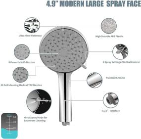 img 1 attached to Pressure Shower Showerhead Handheld Stainless