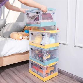 img 3 attached to HAHASOLE Collapsible Effortlessly Organize Stackable Kids' Home Store
